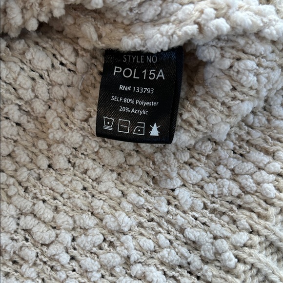 P.O.V. Cream Textured Knit Sweater - Picture 3 of 5